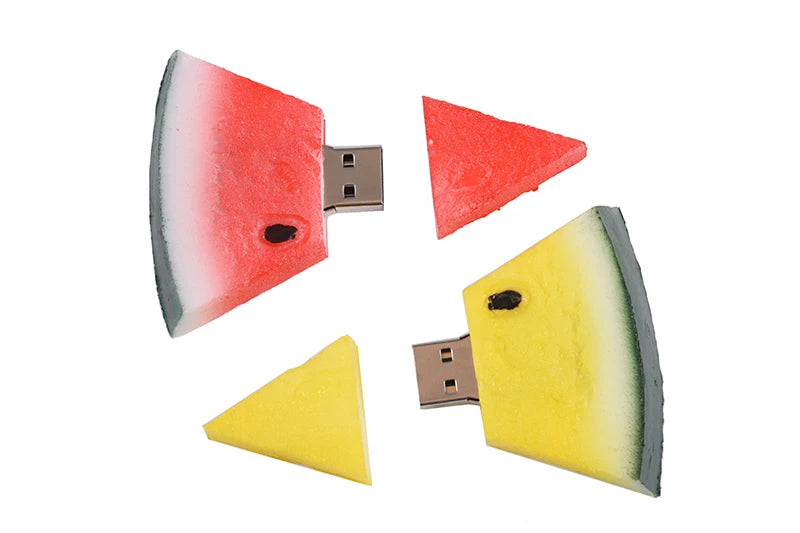 Watermelon USB Flash Drive 64GB Cute Fruit Memory Stick 32GB Creative Gifts For Kids Pen Drive 16GB