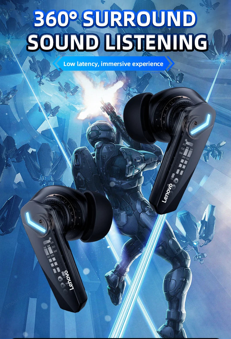 Lenovo GM2 Pro Gaming Earphones Bluetooth 5.3 Sport Headset Dual Mode HD Call Noise reduction