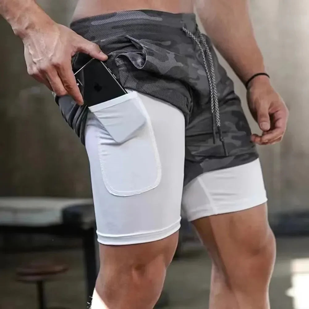 2 in 1 Compression Shorts for sports and normal wear