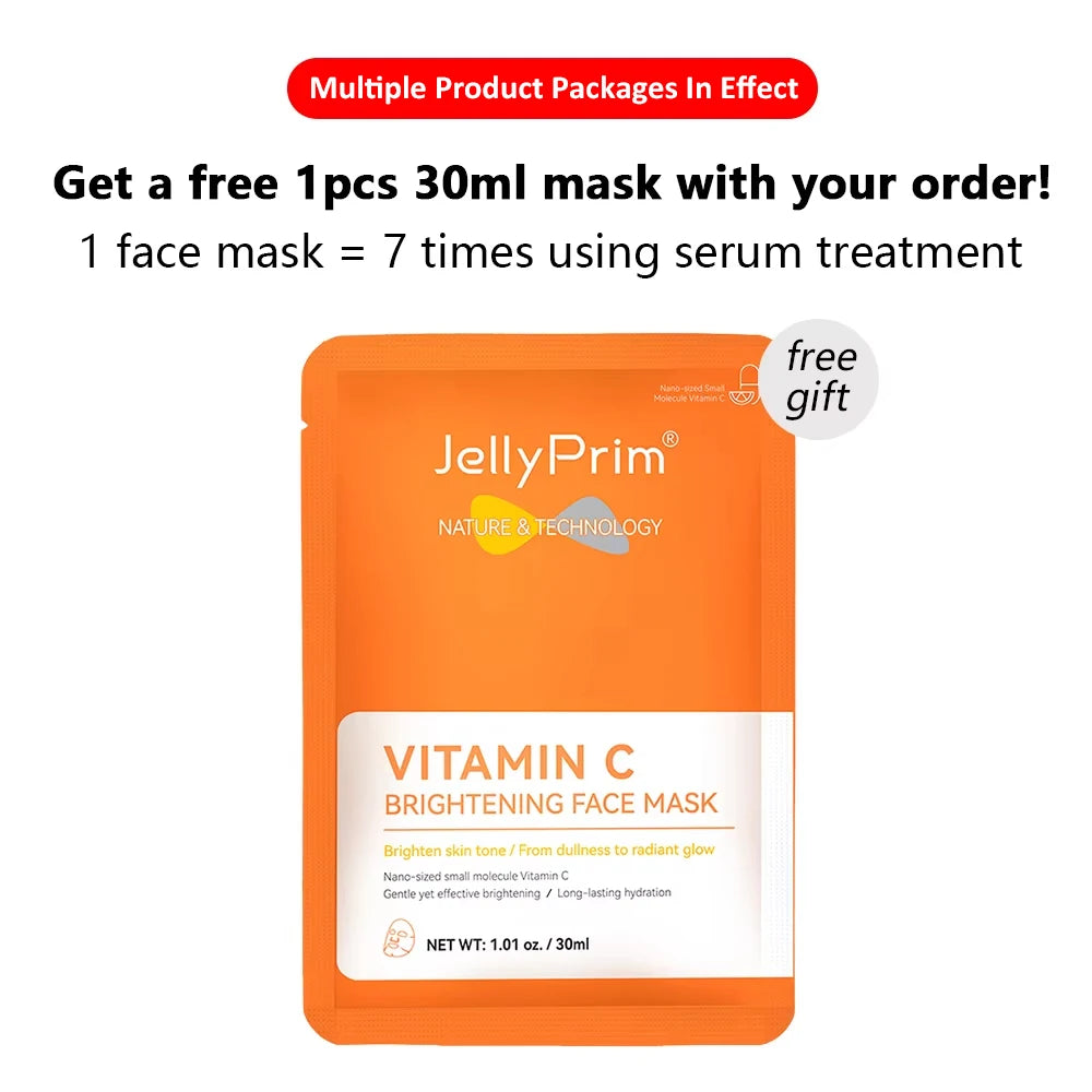 Vitamin C skin care for acne and dull looking face